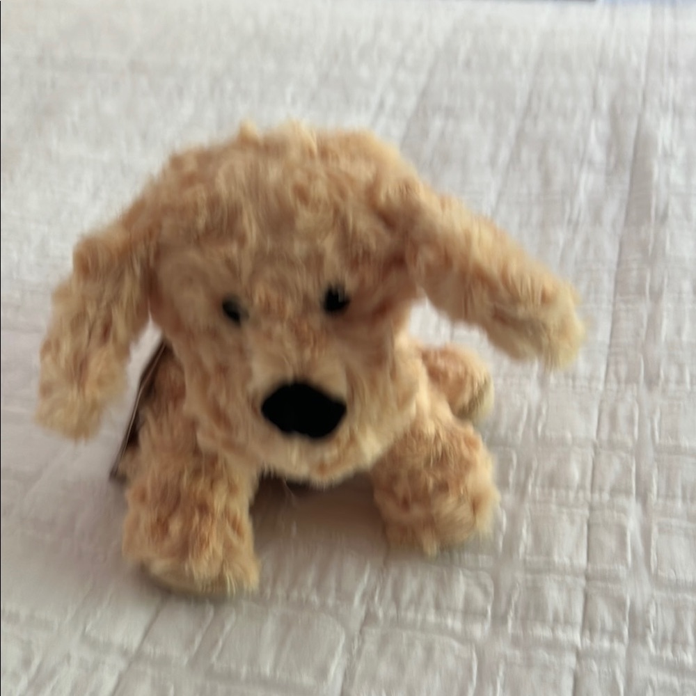 Plush Tan Dog microwavable “warmie”